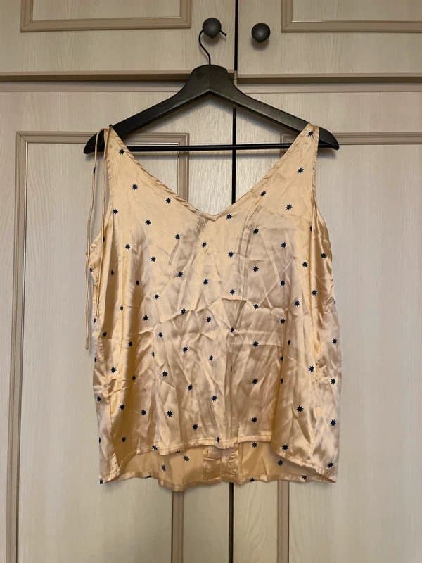 ASOS Asos cami cream with stars satin new with tags size 12
