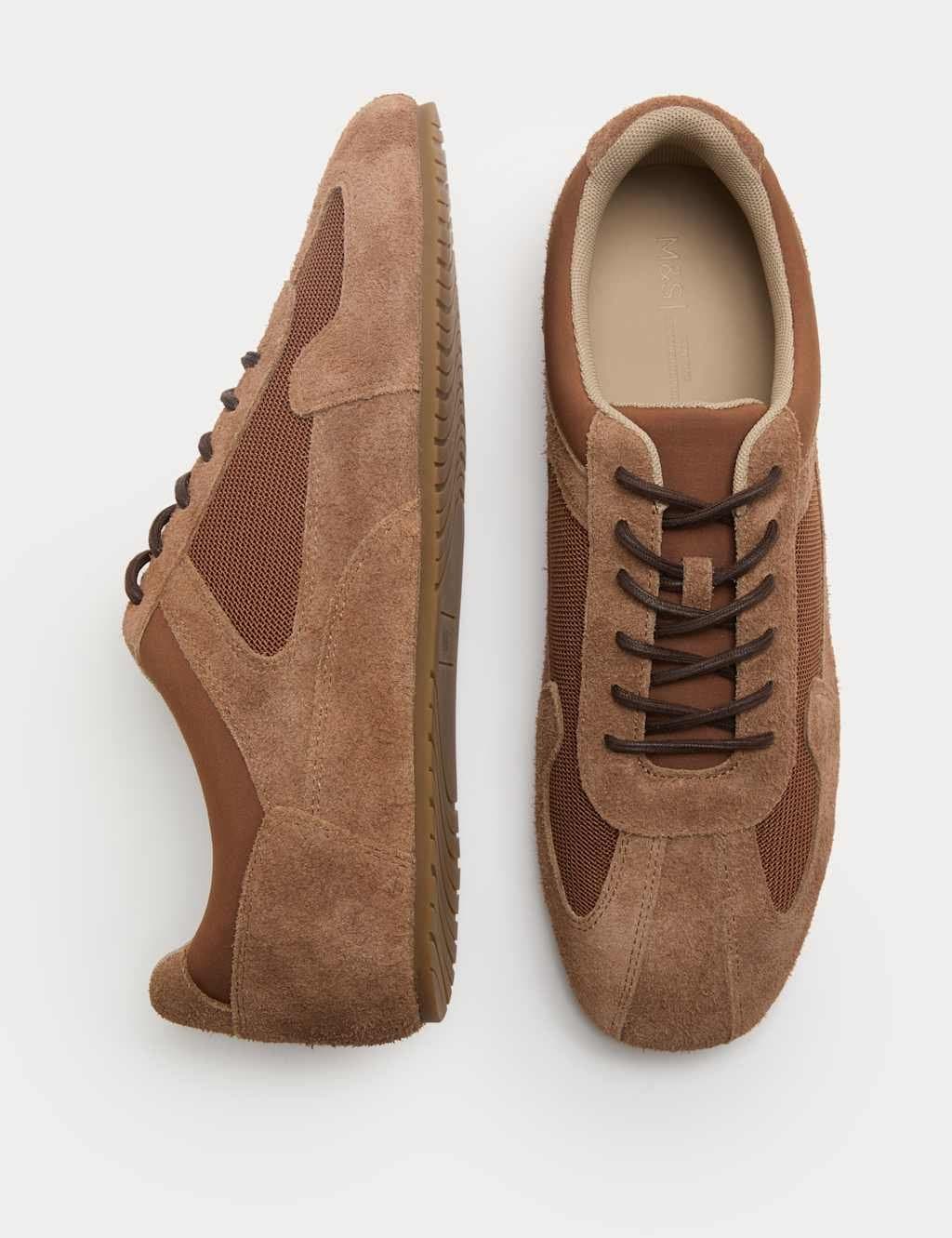 Marks & Spencer M&S Lace Up Trainers Tan