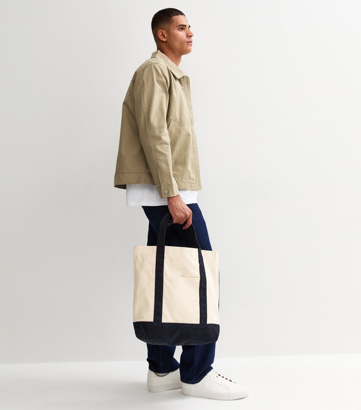 jack & jones Men's Stone Collared Jacket Jack & Jones New Look - 3