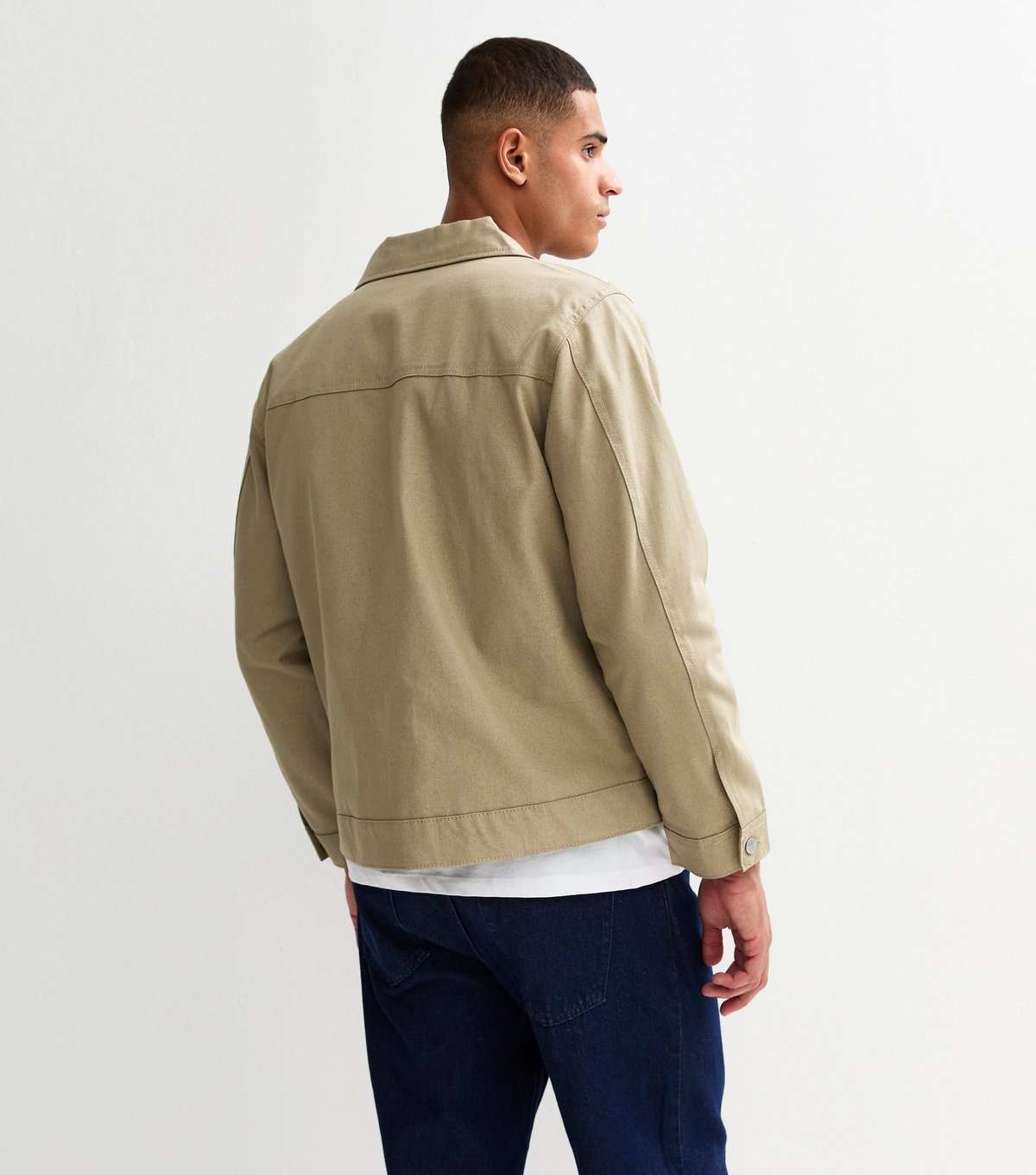 jack & jones Men's Stone Collared Jacket Jack & Jones New Look - 4