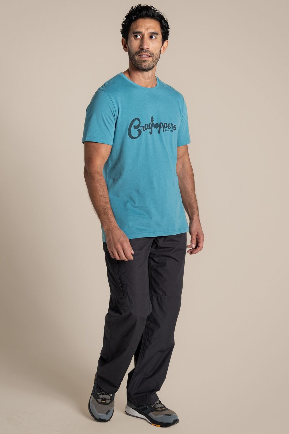 Craghoppers Craghoppers Men's Lucent Relaxed Fit Short Sleeved T-Shirt in Light Blue - 3