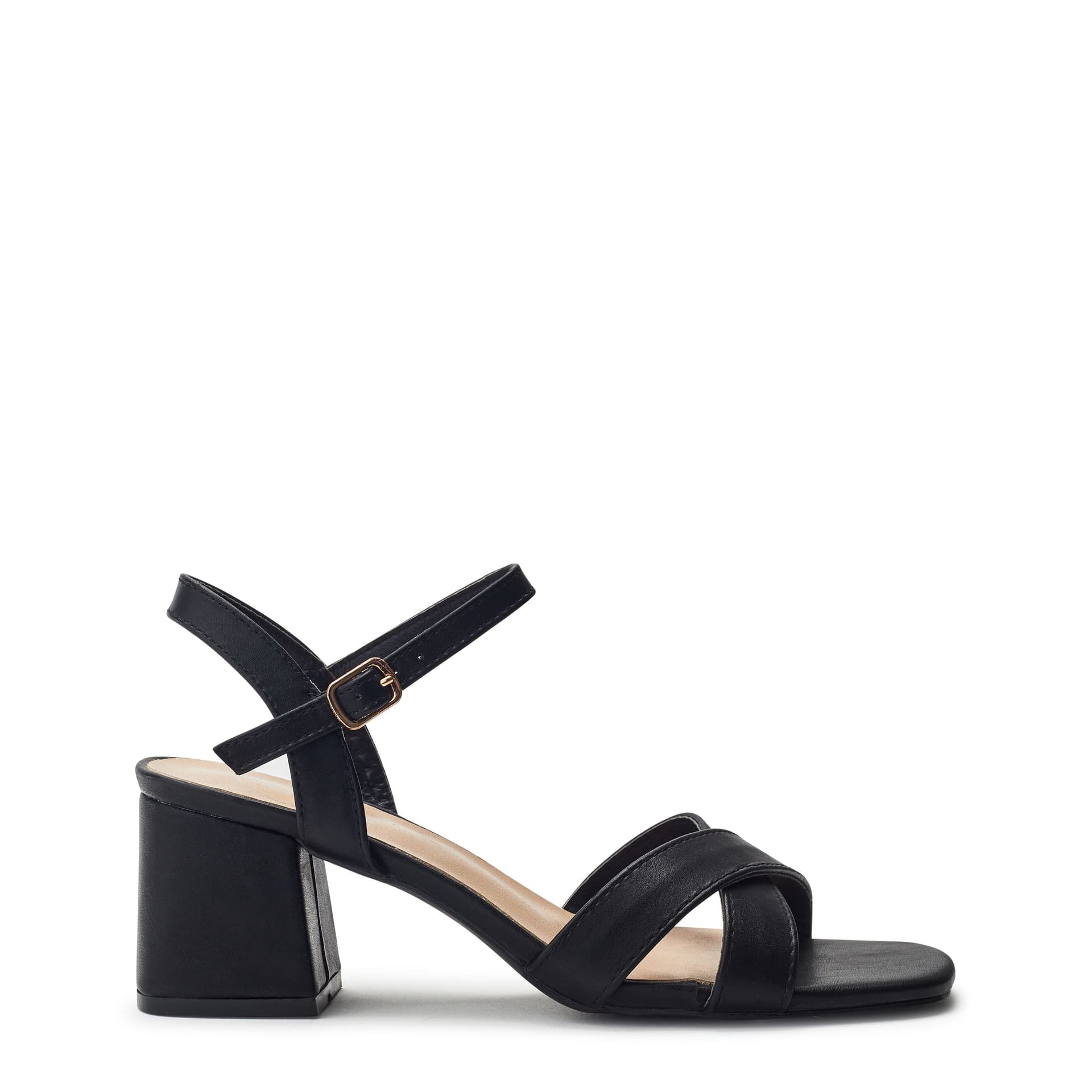 b.soleful b.soleful Women's 'Livina' Porvair Sandals in Black