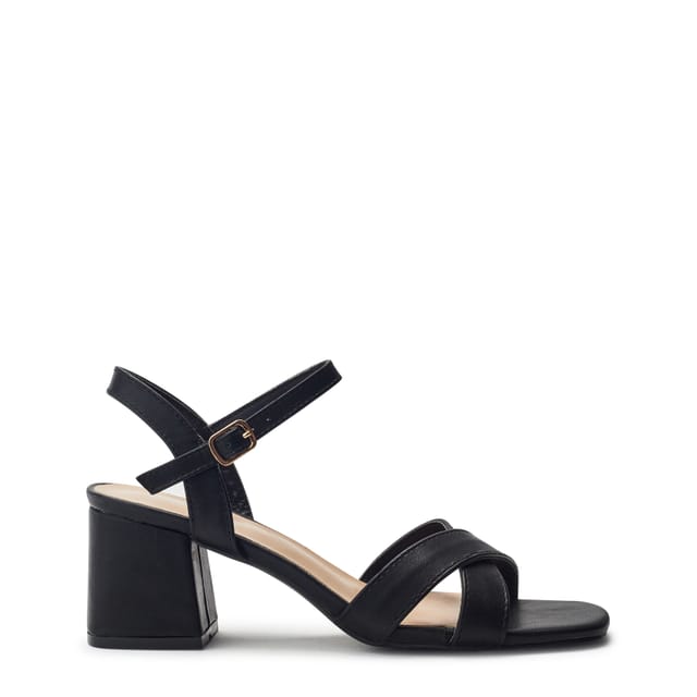 b.soleful b.soleful Women's 'Livina' Porvair Sandals in Black - 2