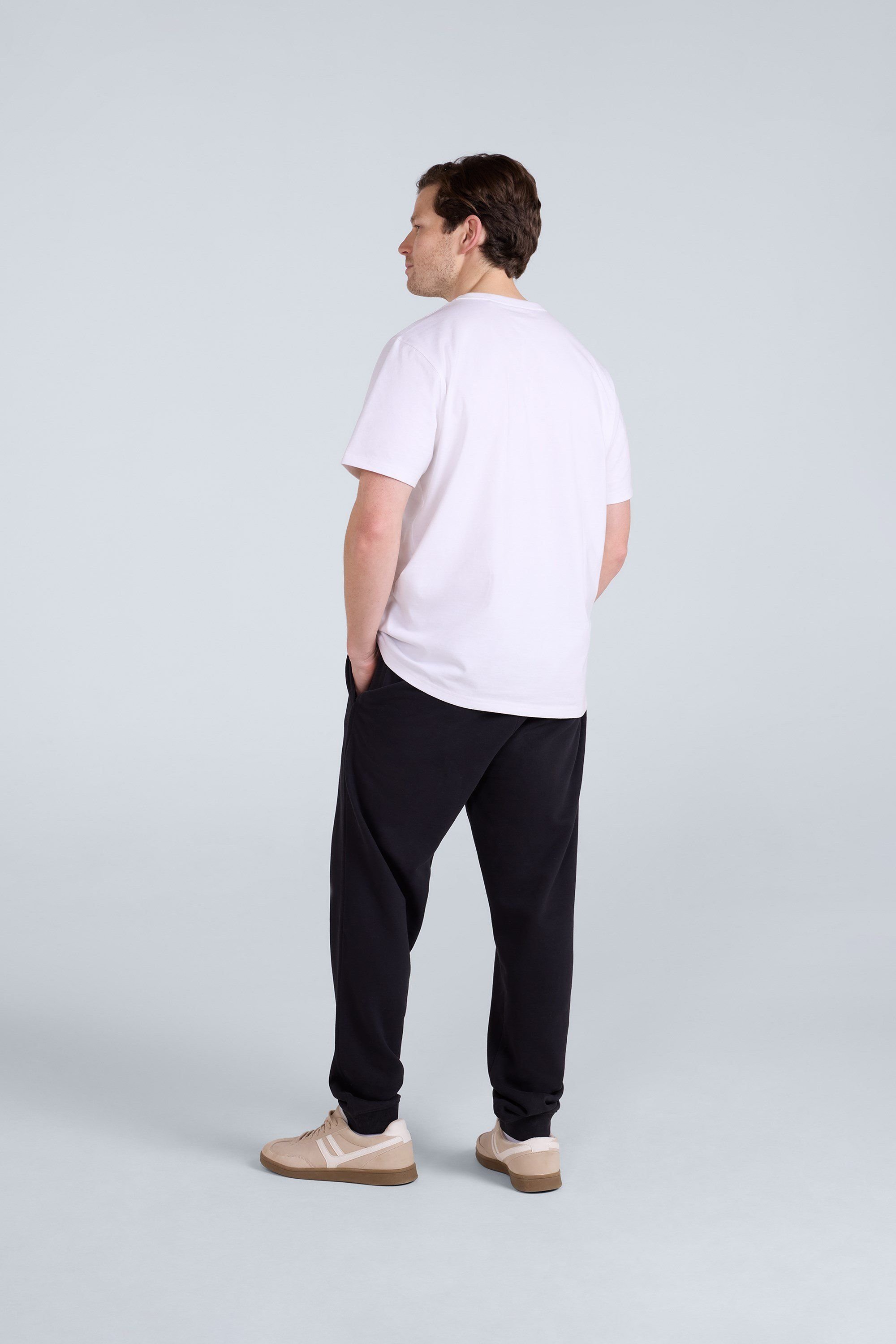 Animal Animal Men's 'Driver' Elastic Waistband Drawcord Fastening Cotton Casual Joggers in Black - 4