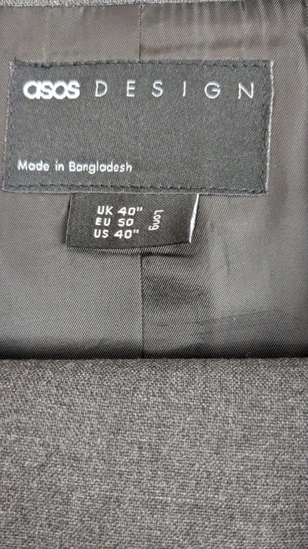 ASOS Charcoal Grey Tall Suit Jacket & Trousers for Men