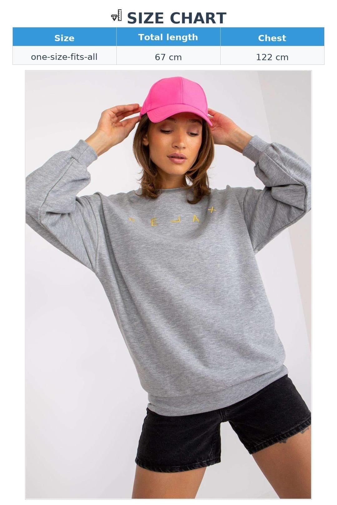 Love Lace Love Lace Women's Long Sleeve Round Neck Embroidered Blouse in Grey - 4