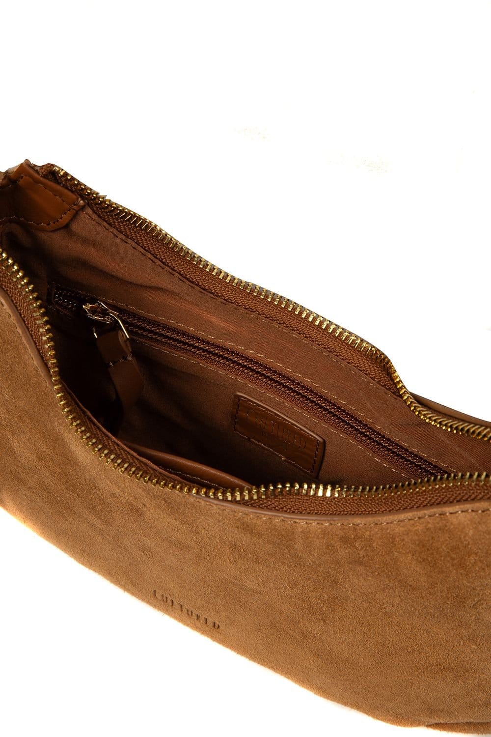Cultured London Cultured London Women's 'Alondra' Suede Evening & Clutch Bag in Tan - 4