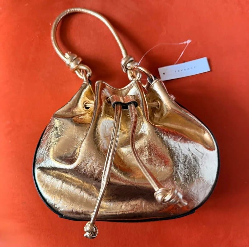 Topshop BNWT Topshop Gold handbag £40+ new