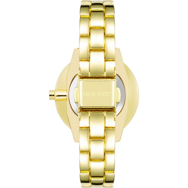 Nine West Nine West Women's NW-2682GNGB 34mm Quartz Watch in Gold - 2