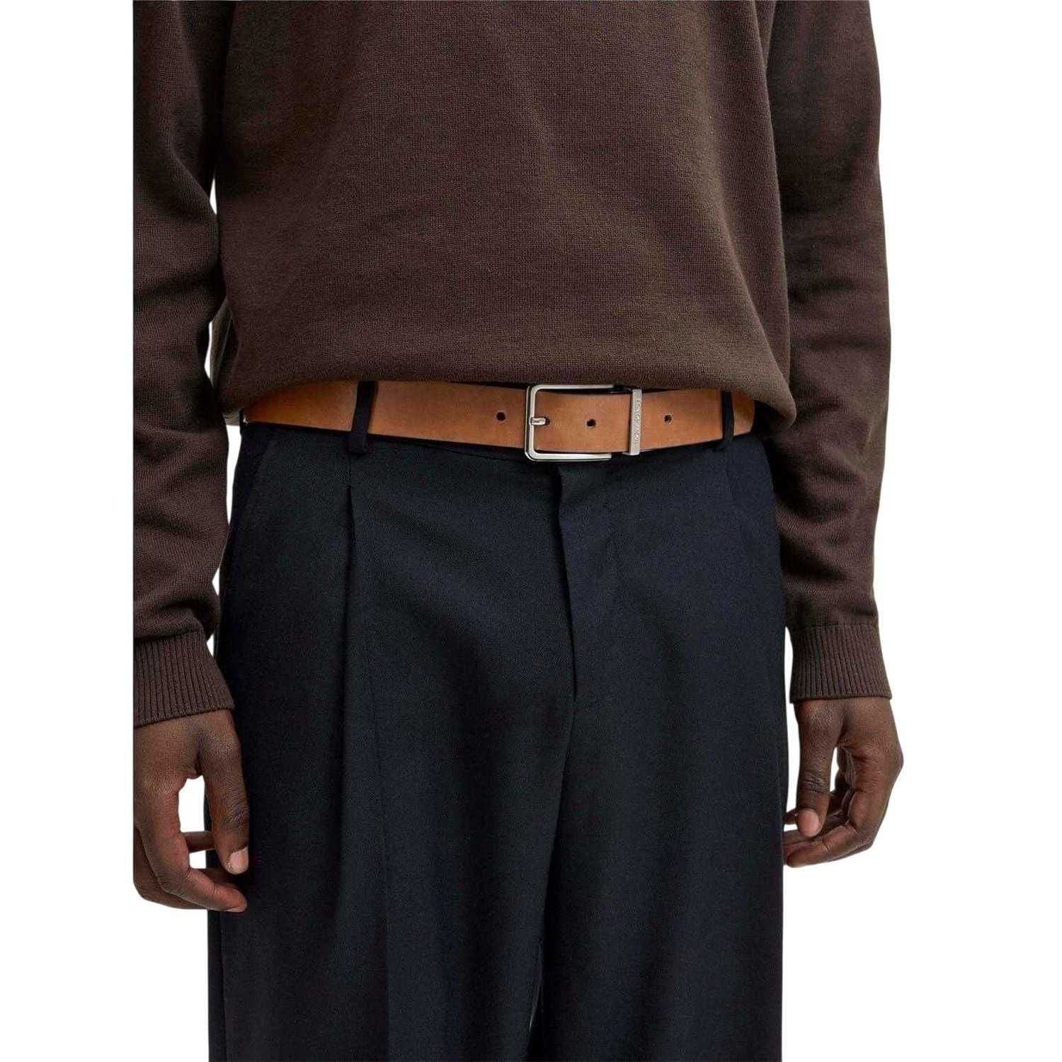 jack & jones Jack & Jones Men's Jacgarda Reversible Belt 90cm in Brown