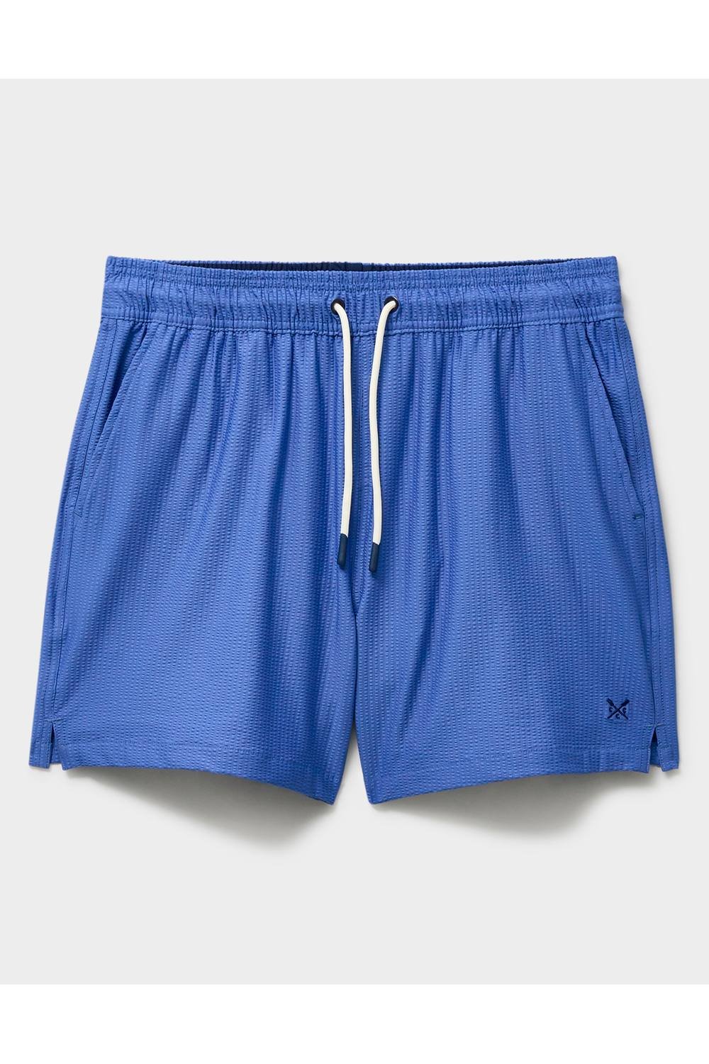 Crew Clothing Crew Clothing Men's Oxford Seersucker Swim Short Blue - 2
