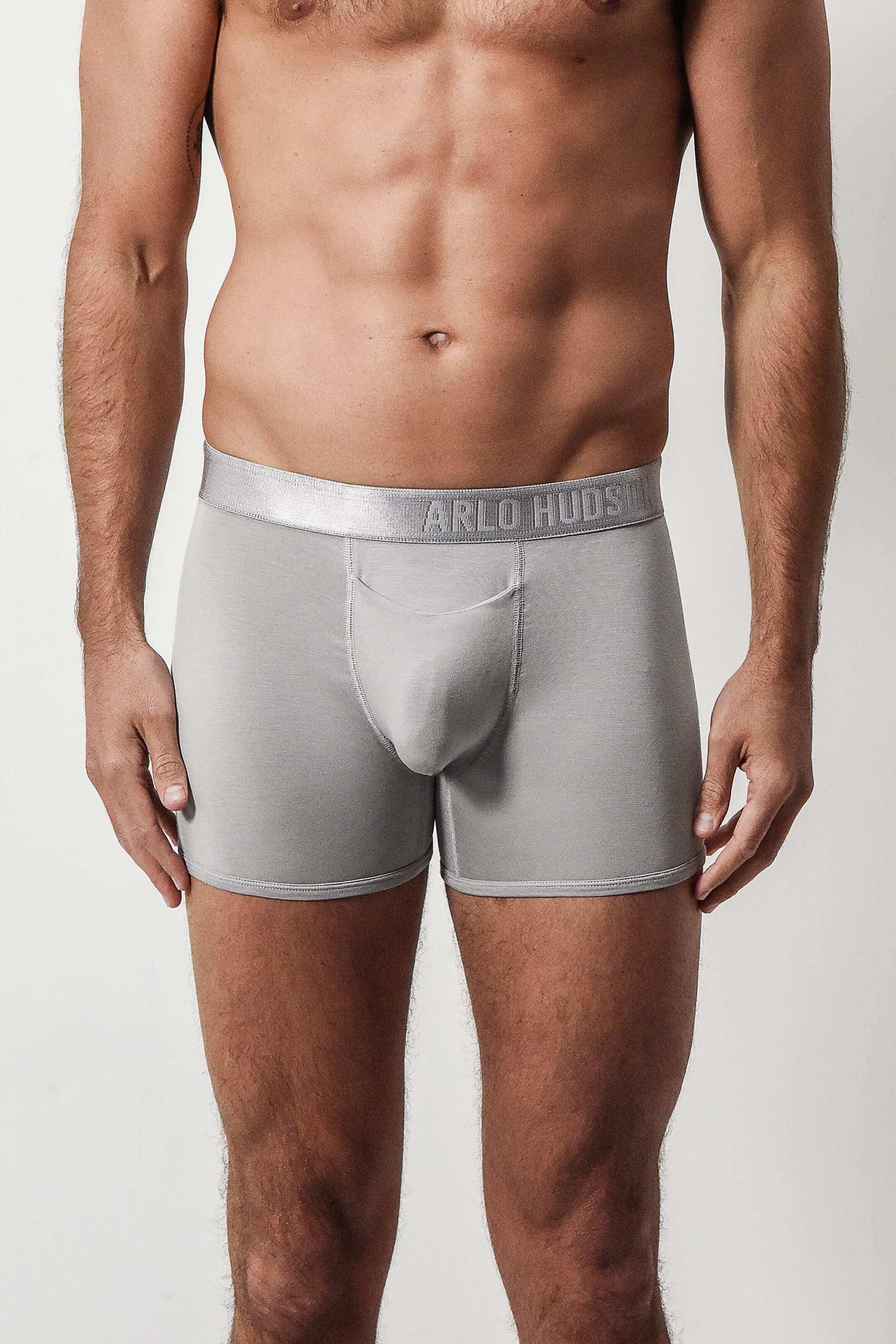 Arlo Hudson Arlo Hudson Men's Plain Tencel™ Trunk in Light Grey
