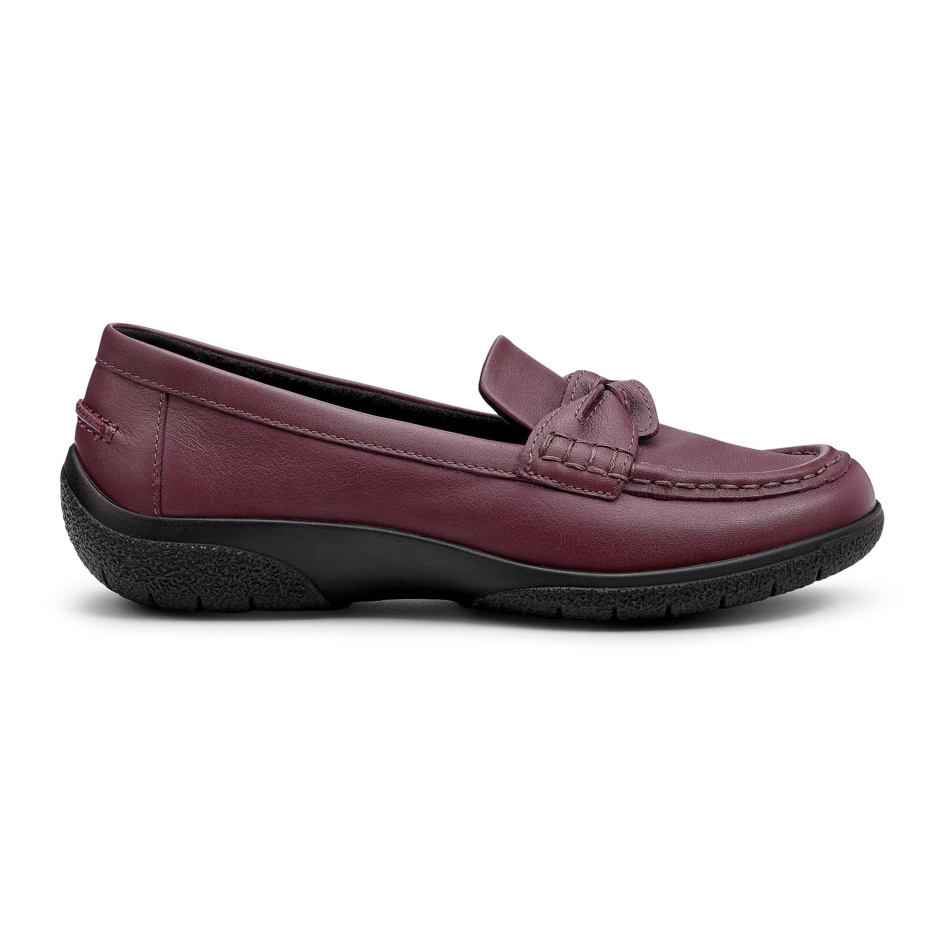 Hotter Hotter Women's Wide Fit 'Cabana' Loafers in Maroon