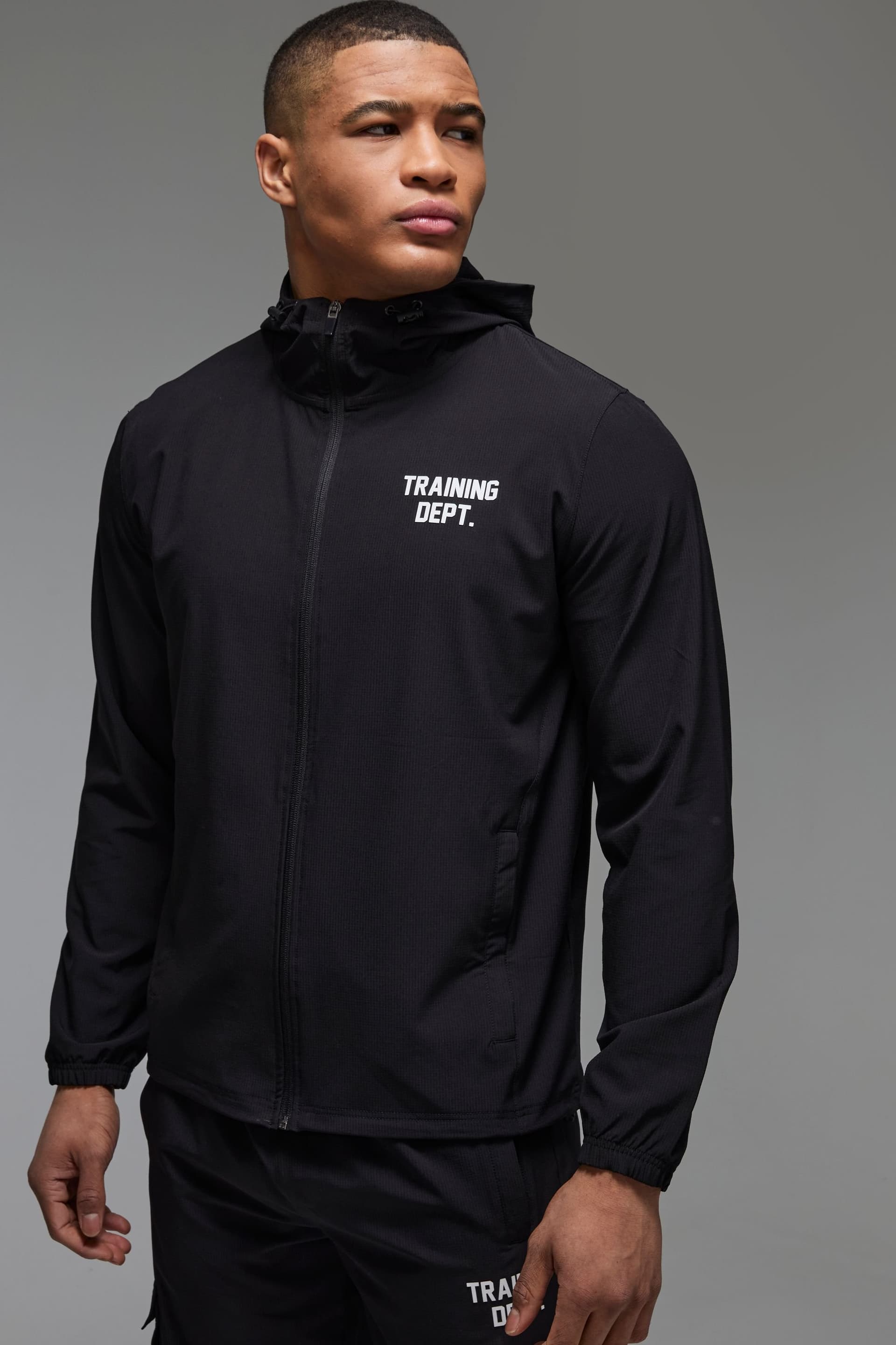 Training Dept. Training Dept. Men's Black Windbreaker Jacket