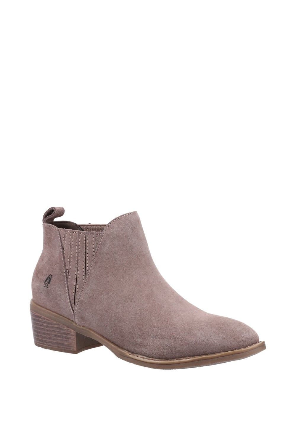 Hush Puppies Hush Puppies Taupe Suede Ankle Boots