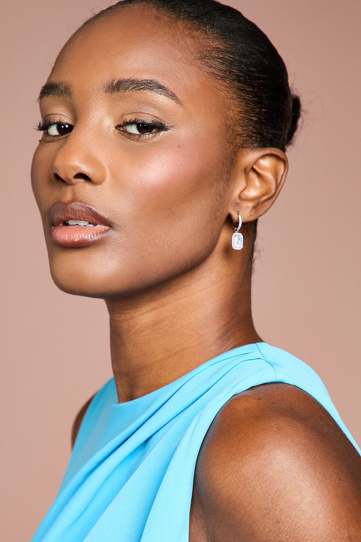 Coast Coast Women's Crepe Ruffle Dress With Low Back in Blue - 4