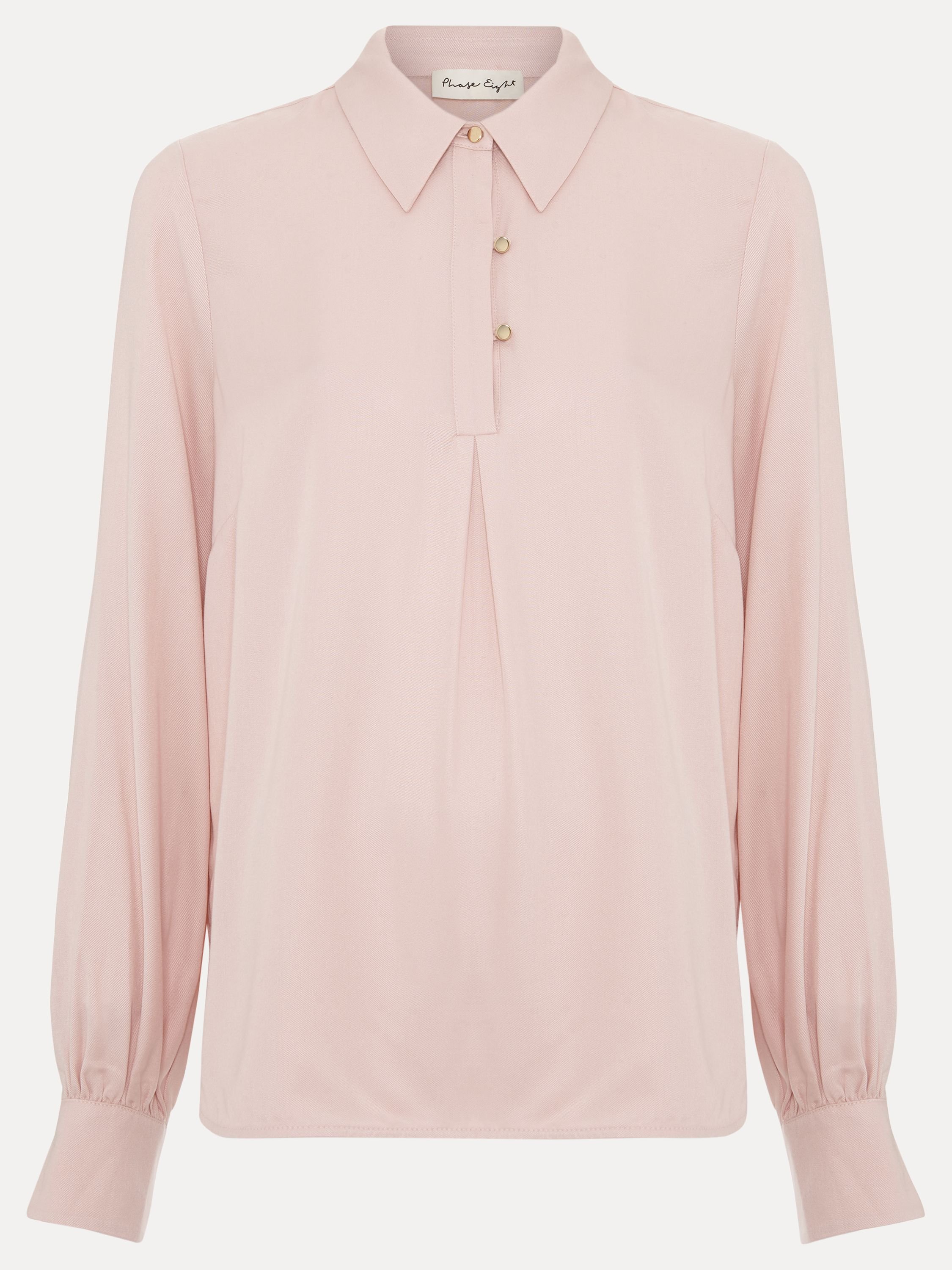 Phase Eight Phase Eight Women's Ashton Longline Shirt in Pale Pink - 2
