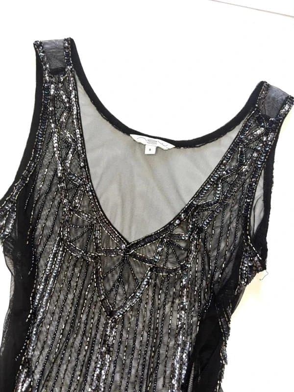 New Look Y2K embellished mesh fairycore mermaid beaded sequin festival top