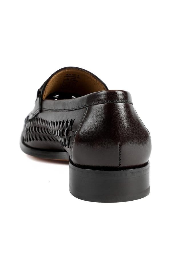 Jones Bootmaker Jones Bootmaker Men's Rylee Slip On Leather Loafers in Dark Brown - 3