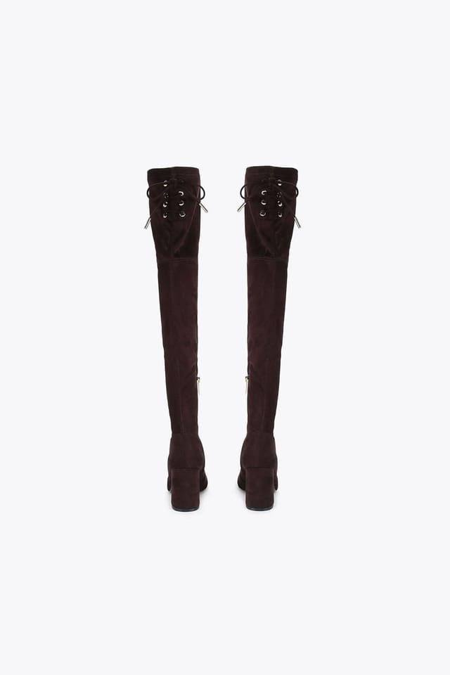 Carvela Carvela Women's 'Vito Otk' Fabric Boots in Dark Brown - 3