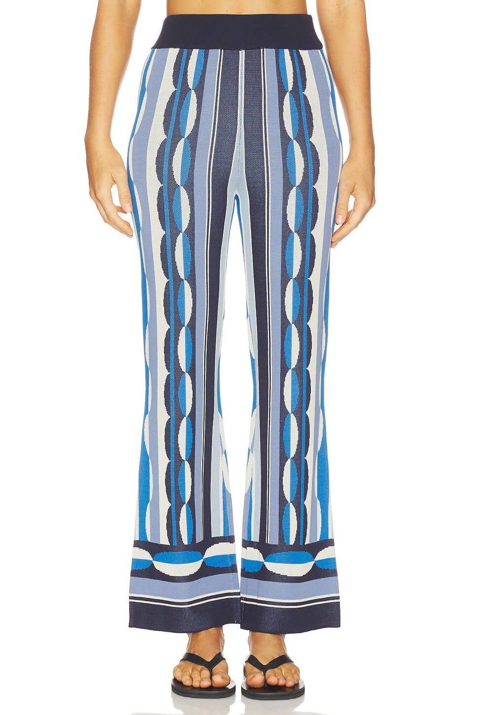 revolve Marla Pant in BlueGeo Stripe Knit