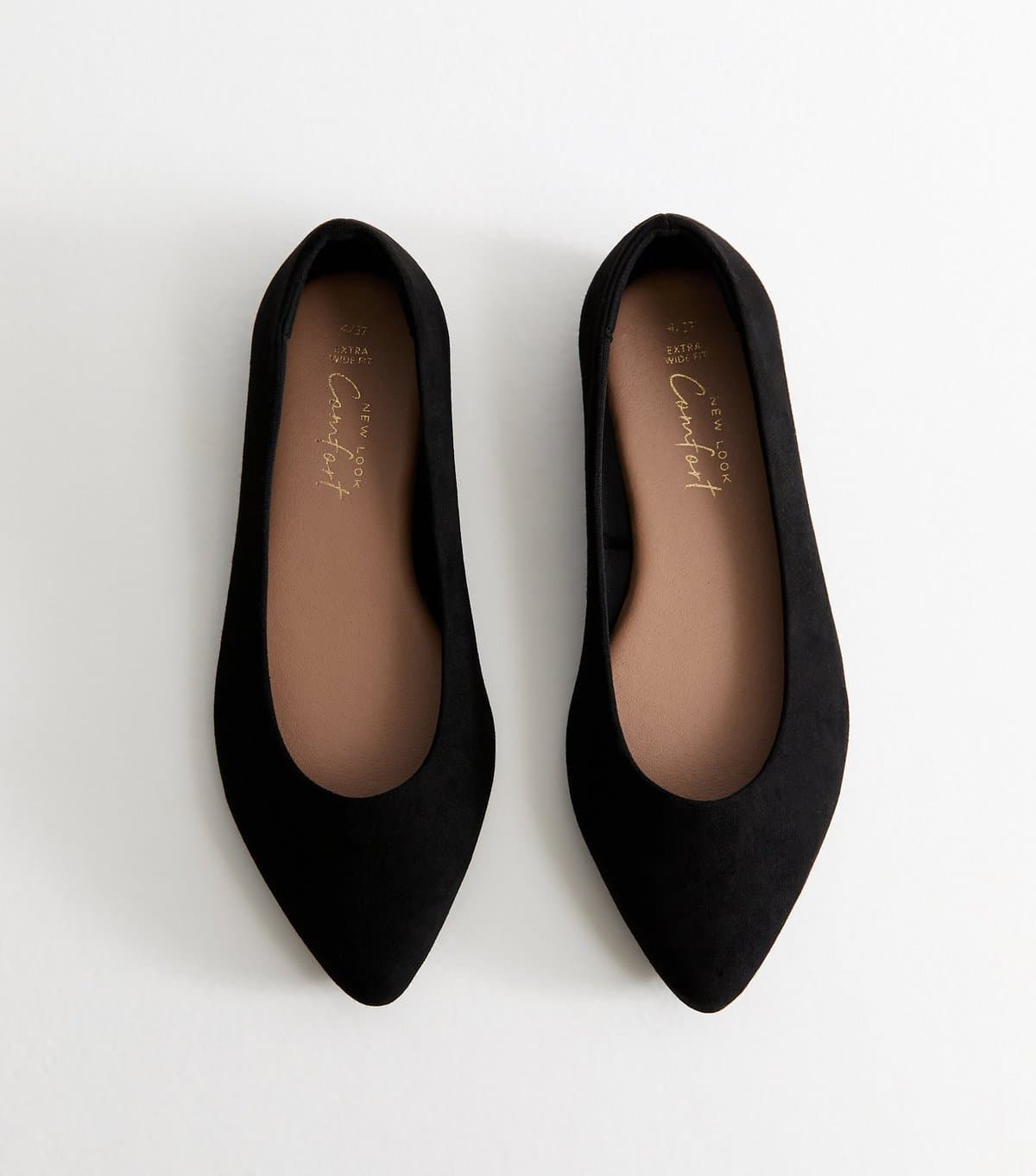 New Look New Look Black Faux Suede Pointed Pumps