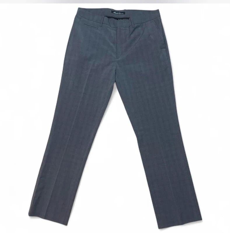 Kenneth Cole New Grey checkered Kenneth classic fit men’s pants - SZ 34 x 32