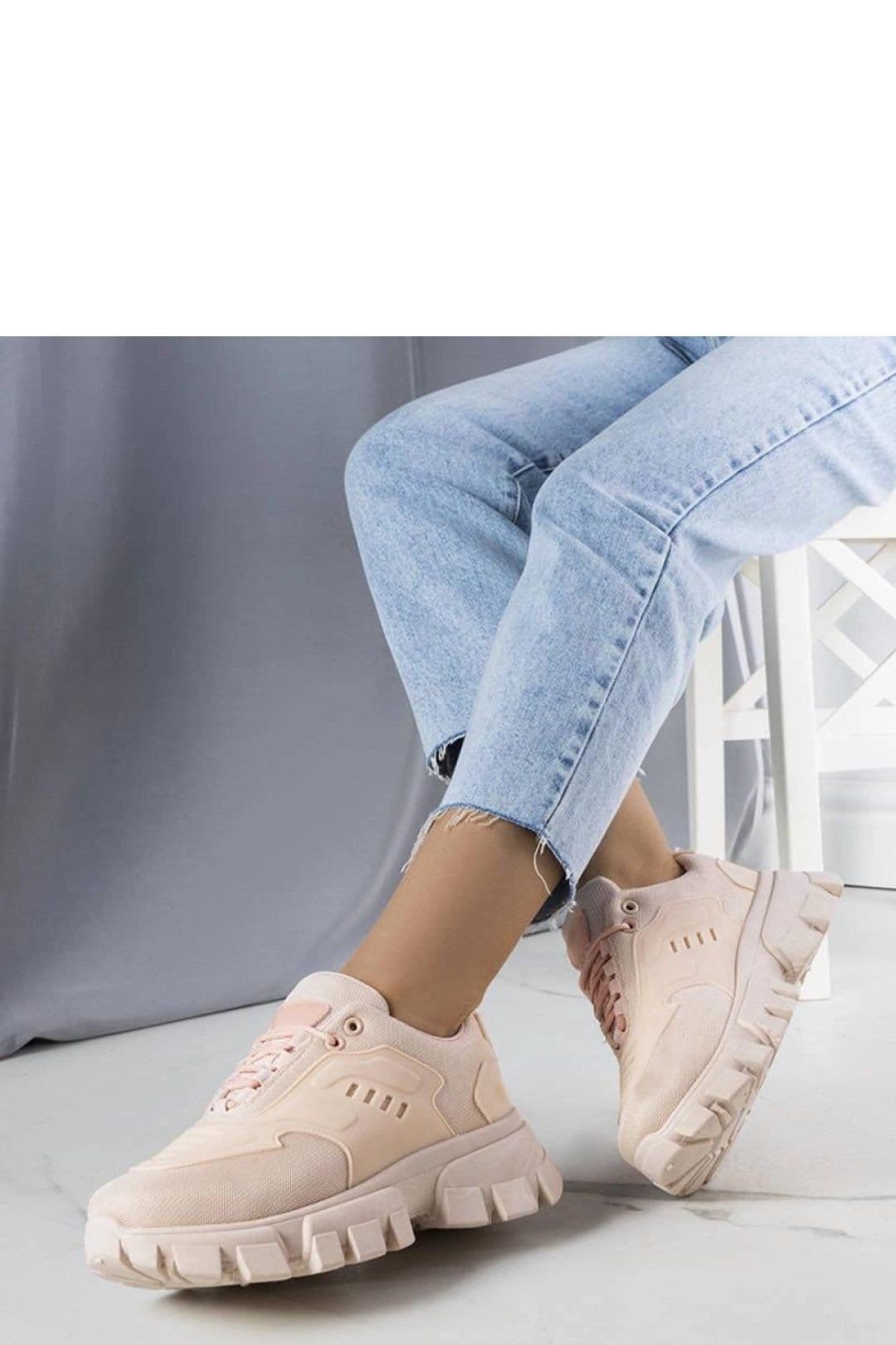 Love Lace Love Lace Women's Sport Sneakers On Massive Sole For Summer Comfort Style in Pink - 1