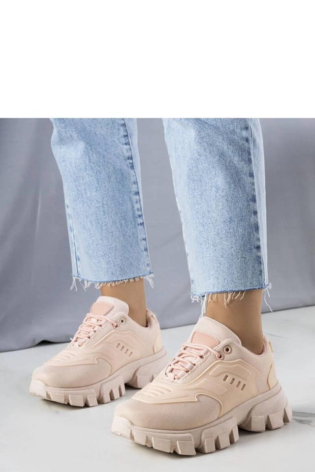 Love Lace Love Lace Women's Sport Sneakers On Massive Sole For Summer Comfort Style in Pink - 2