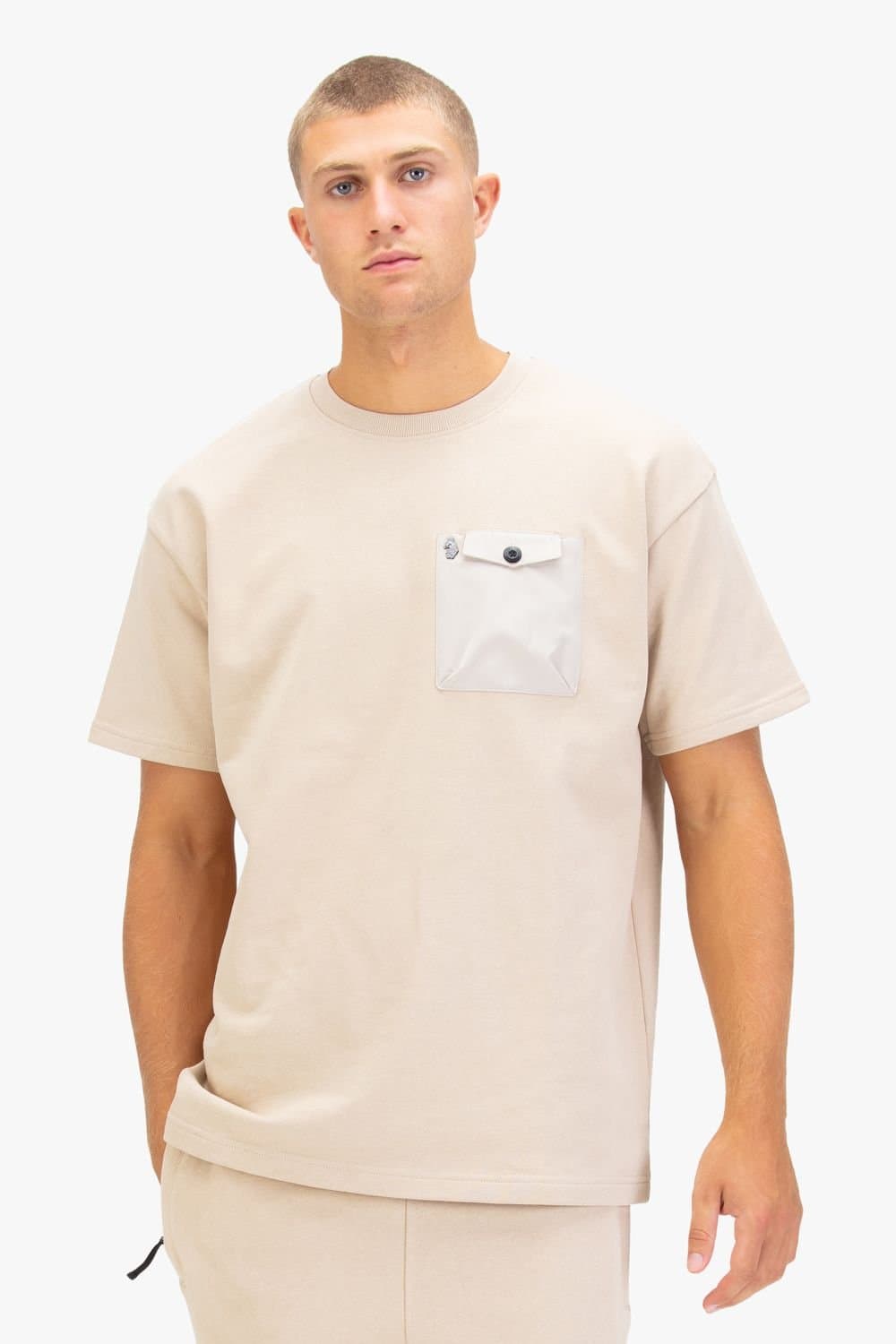 Luke 1977 Luke 1977 Men's Putney 1000 Pocket T-shirt in Stone