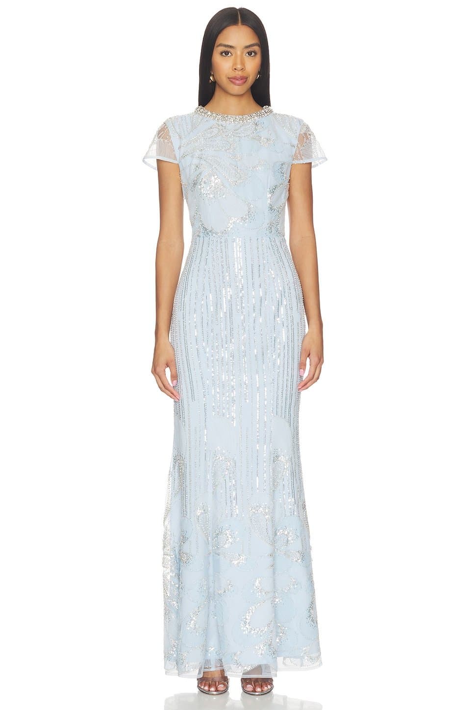 revolve Anabelle Cap Sleeve Gown