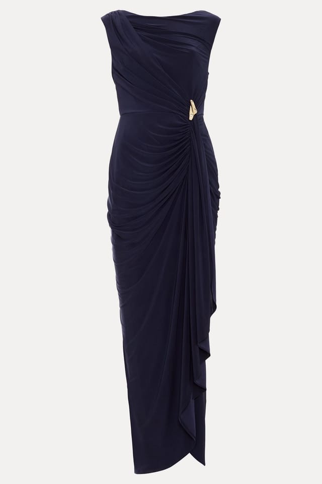 Phase Eight Phase Eight Women's Donna Ruched Detail Maxi Dress in Dark Navy - 2