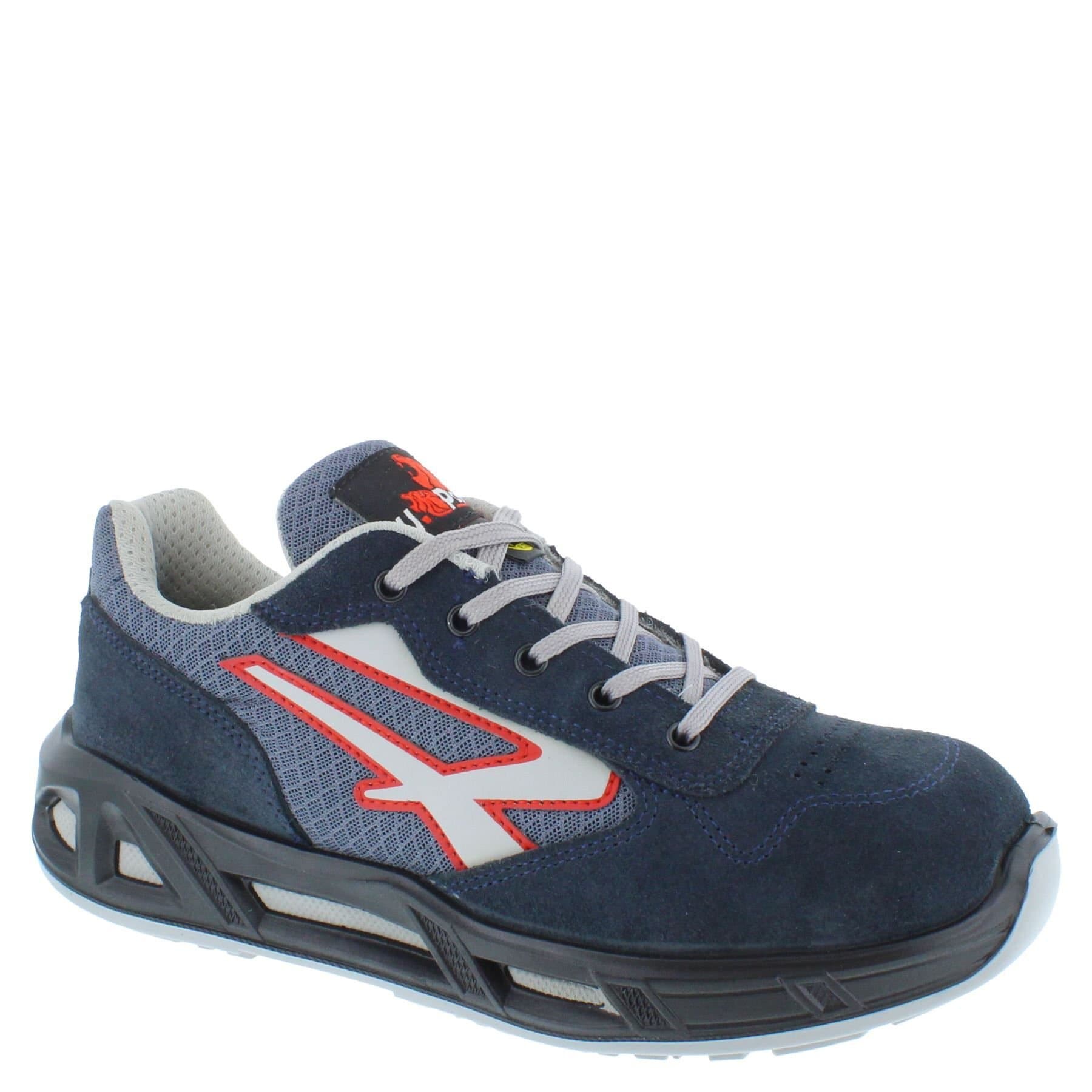 U-Power U-Power Men's Active Carpet S1P ESD Lace-Up Suede Safety Trainers in Dark Blue