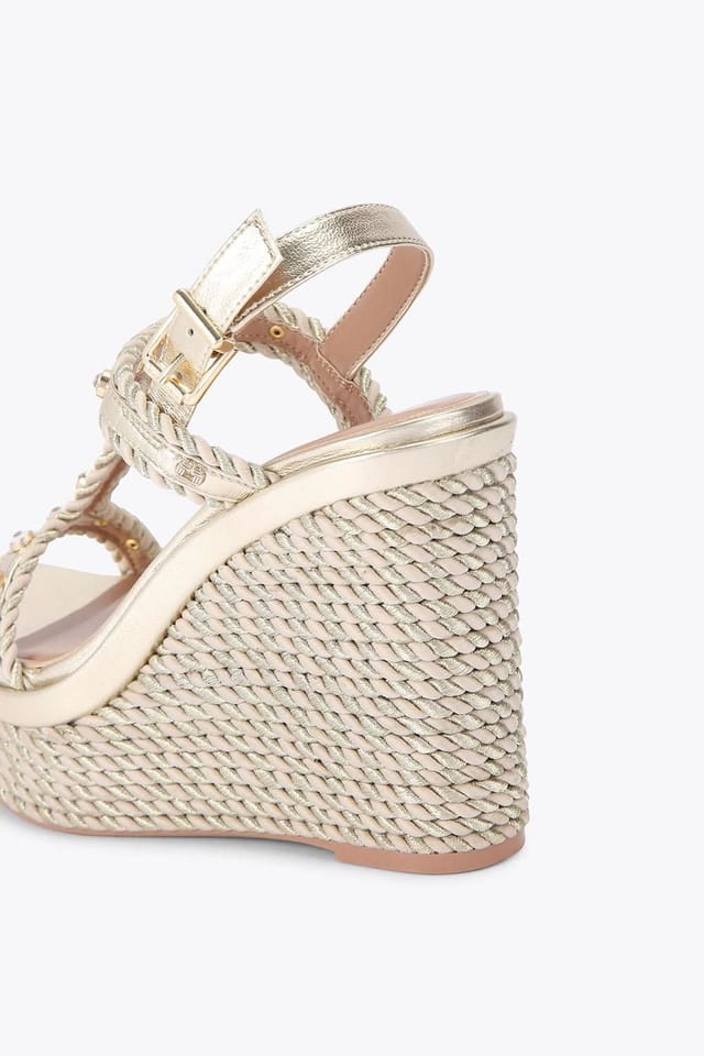 Carvela Carvela Women's 'Sorella Wedge' Sandals in Gold - 3