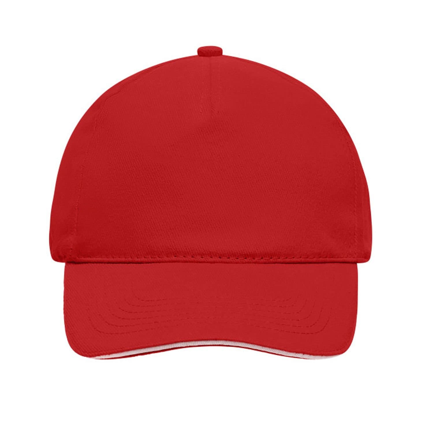 Myrtle Beach Myrtle Beach Men's 5 Panel Sandwich Peak Baseball Cap in Red