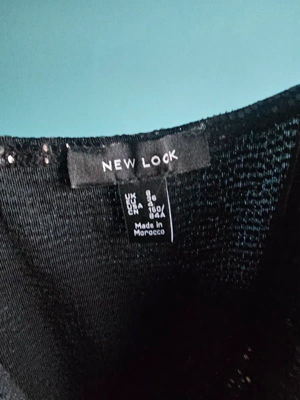New Look sequin black bodysuit