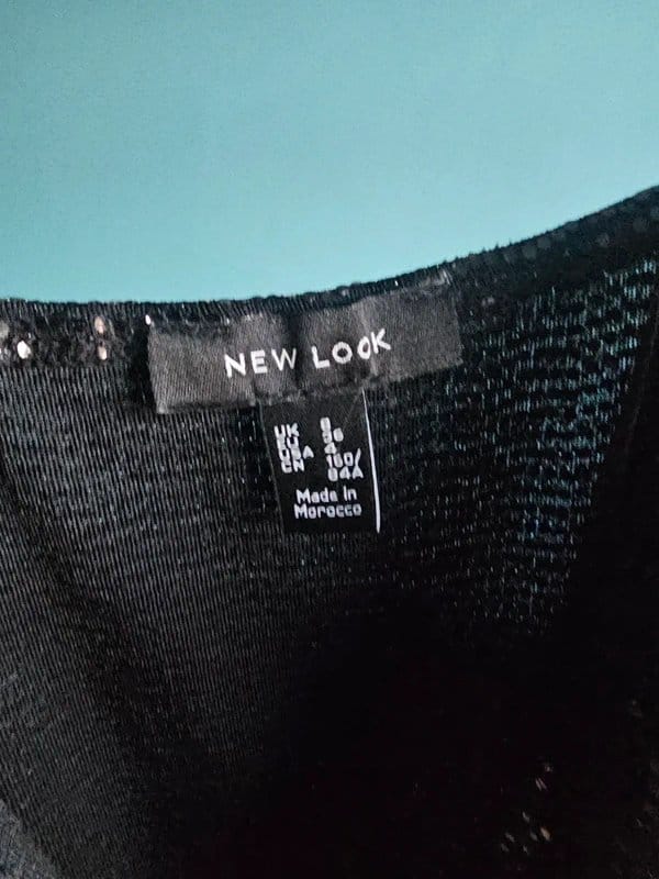 New Look Sequin Black Bodysuit