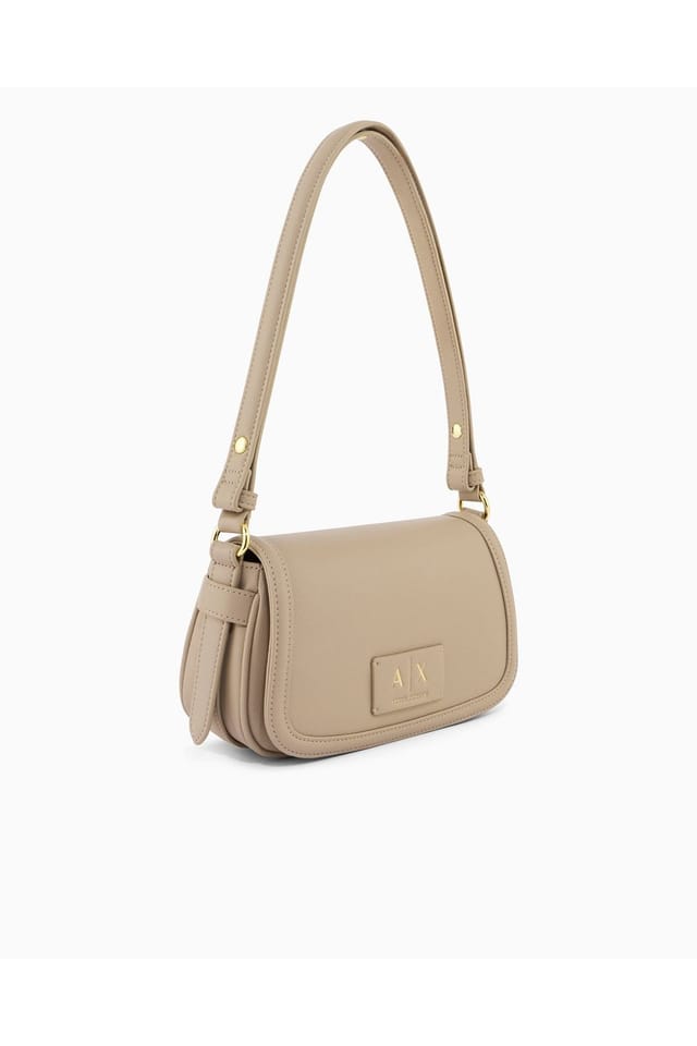 Armani Exchange Armani Exchange Women's Tory Saddle Bag Sand - 2