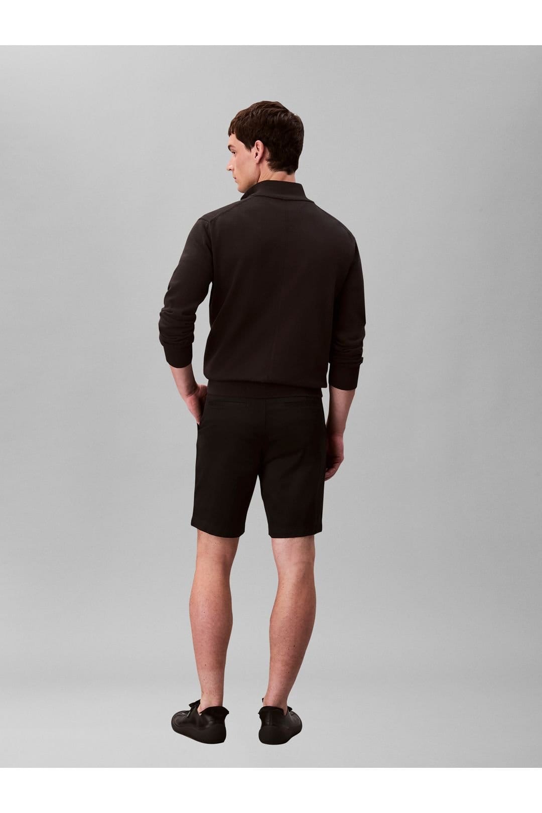 Calvin Klein Calvin Klein Men's 9 In Straight Refined Cotton Stretch Short Black - 4