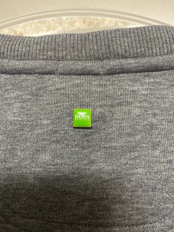 Hugo Boss Grey Wool Sweater Size L