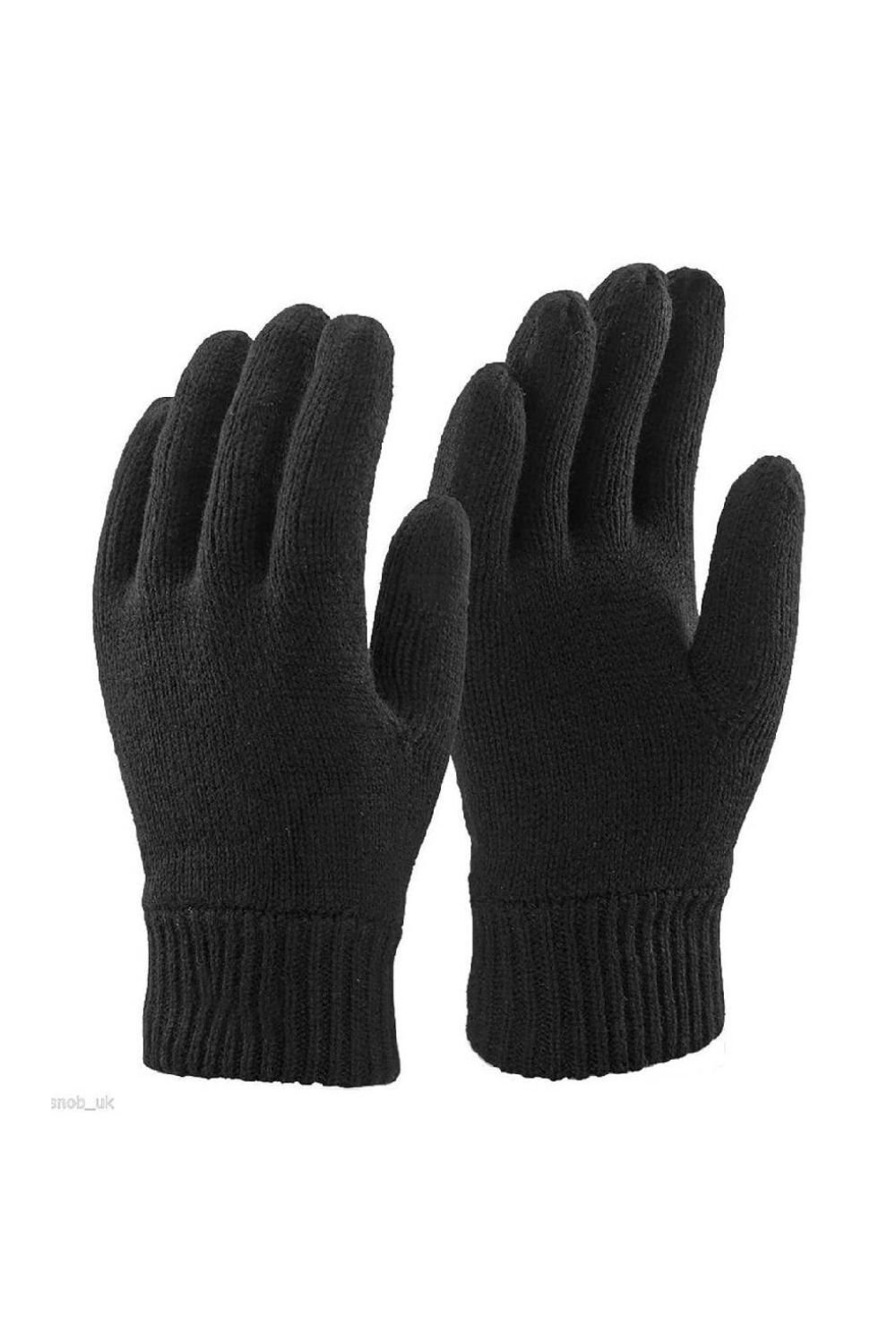 Thinsulate Thinsulate Men's 3M Black Thermal Lined Winter Gloves - 2