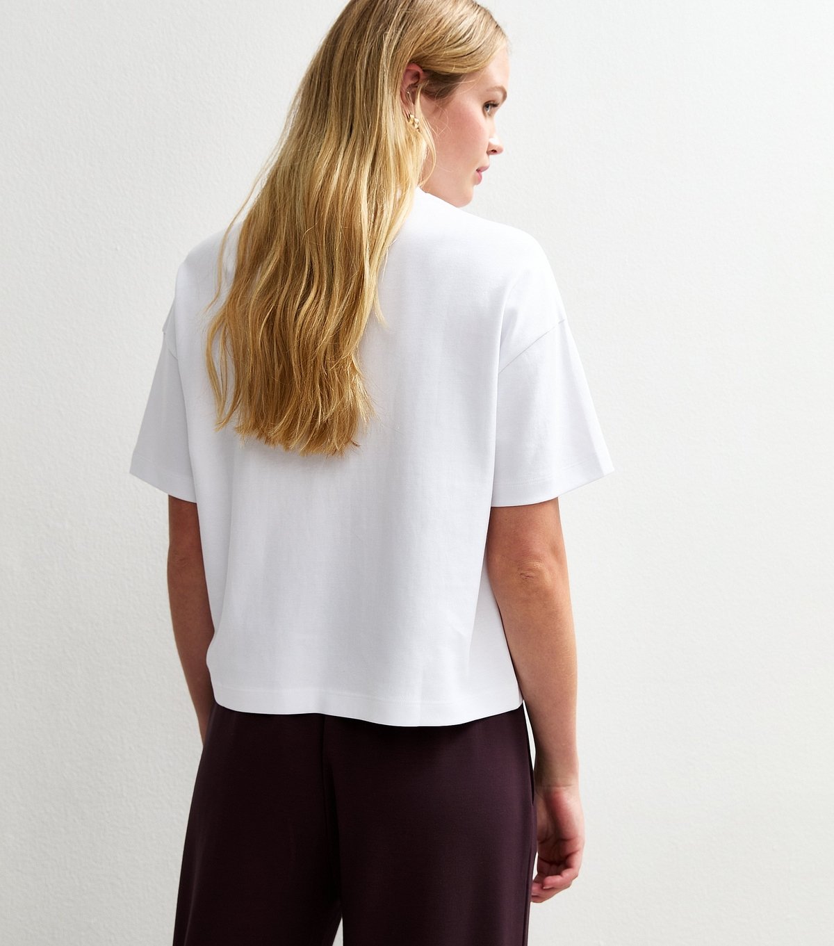 New Look Women's Premium White Heavyweight Cotton Boxy Fit T-Shirt New Look - 4