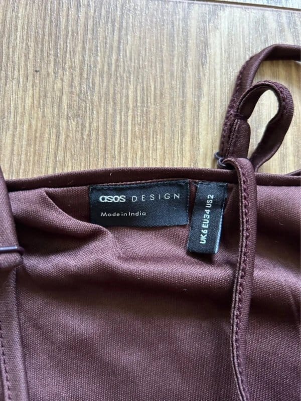 ASOS Brown Sequin Crop Top