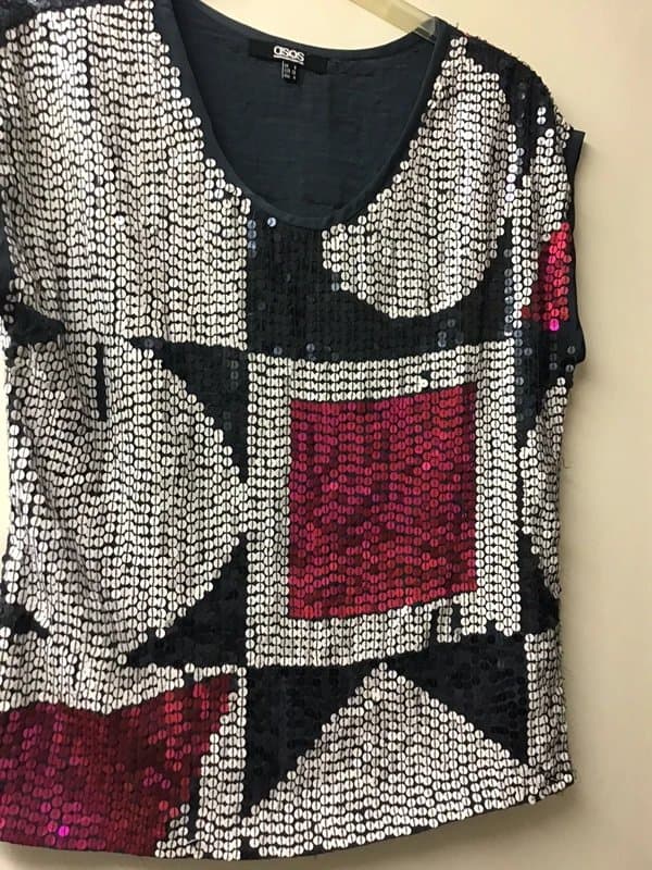 ASOS ASOS sequin top size 8: