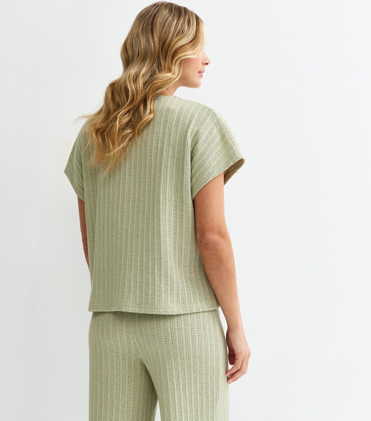 New Look Women's Maternity Light Green Pointelle Top New Look - 4