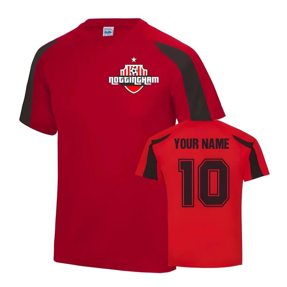 Nottingham Forest Nottingham Forest Men's Personalised Your Name Nottingham Forrest Sports Training Jersey Red