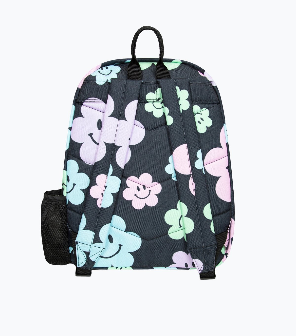 Hype Black Floral Print Iconic Backpack HYPE New Look - 3