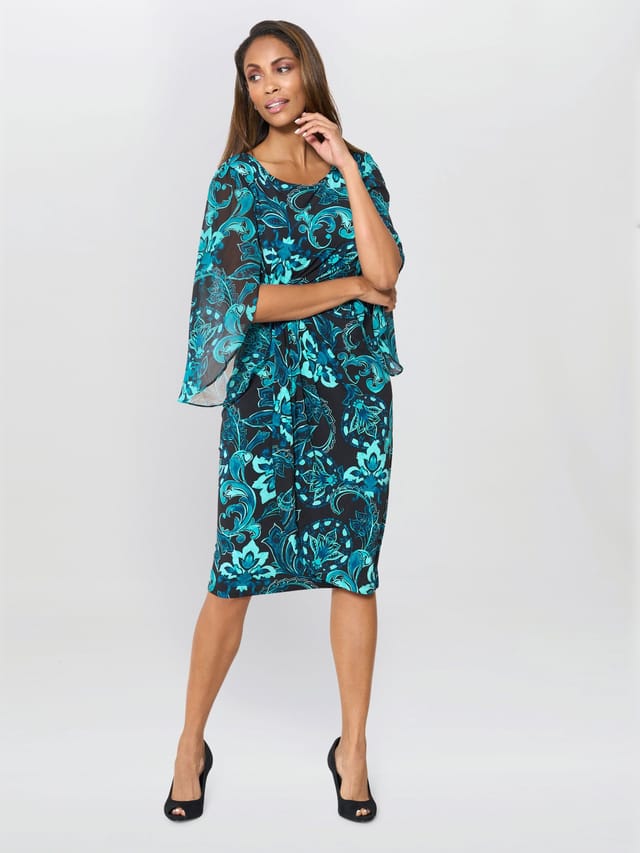 Gina Bacconi Gina Bacconi Women's Zelda Draped Jersey Dress in Black - 3