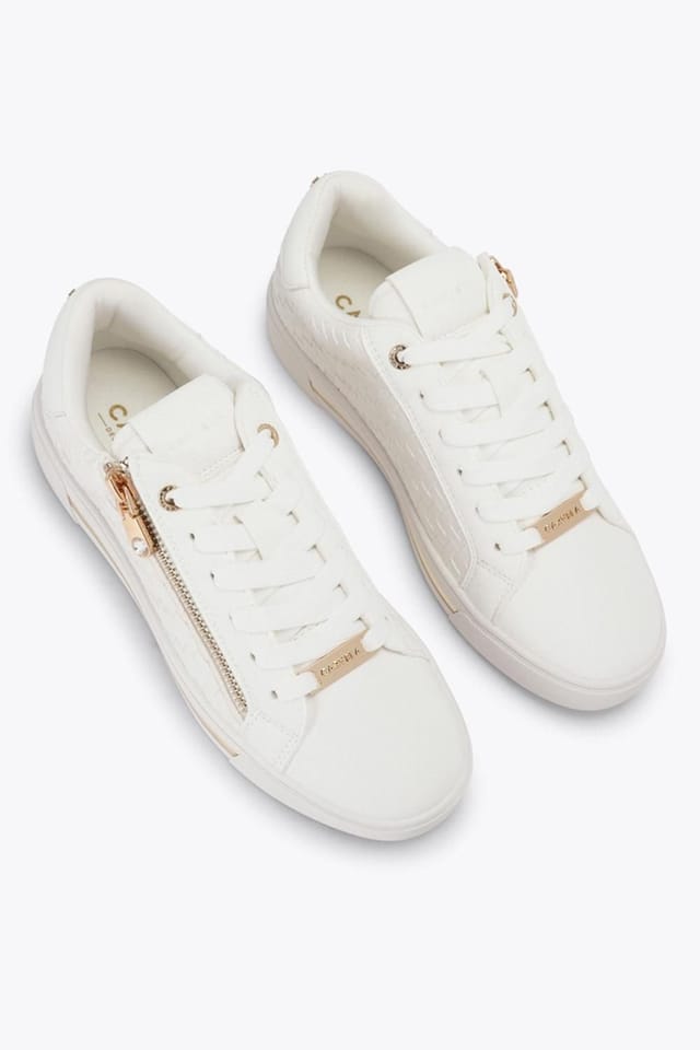 Carvela Carvela Women's 'Daniella Zip Weave' Trainers in White - 2