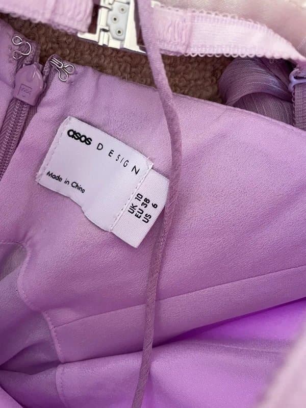 ASOS Design ASOS Design Lilac Chiffon Corset Mini Dress (BNWT)